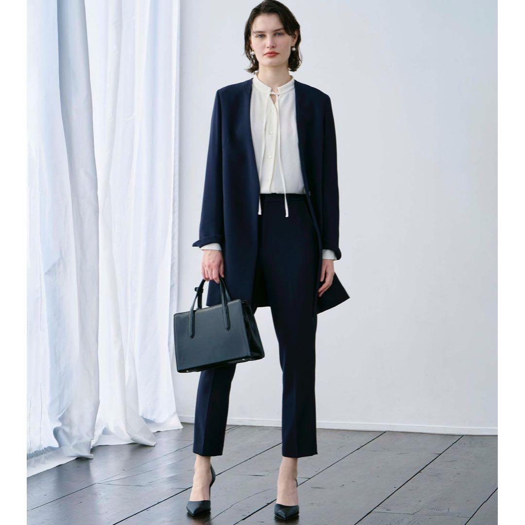 soeju ソージュジョーゼットリボンブラウス　ホワイト　M