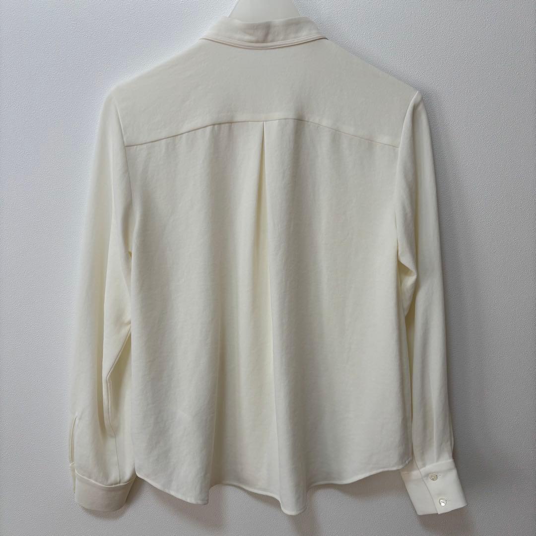 soeju ソージュジョーゼットリボンブラウス　ホワイト　M