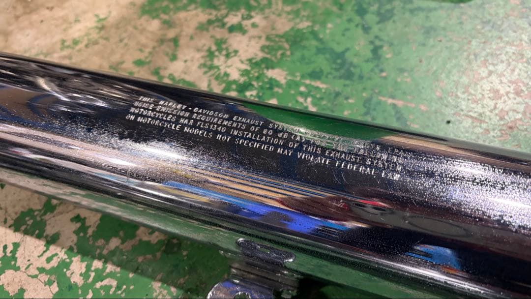 FLSTS スプリンガー 純正 フィッシュテール マフラー サイレンサー