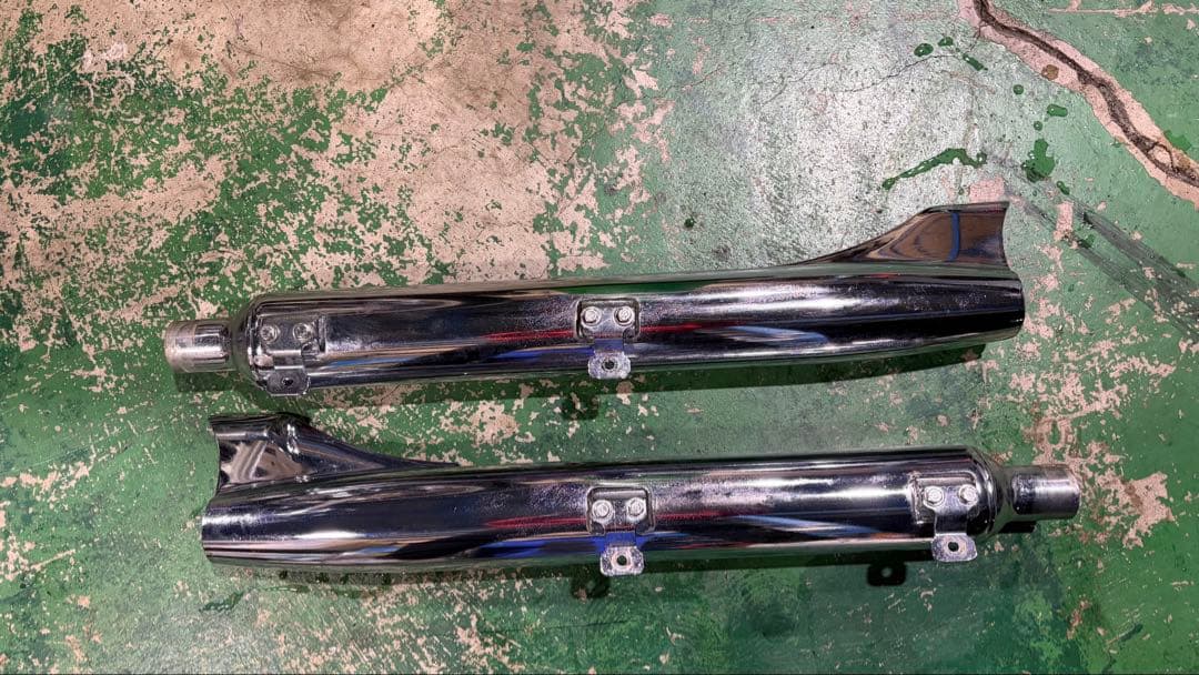 FLSTS スプリンガー 純正 フィッシュテール マフラー サイレンサー