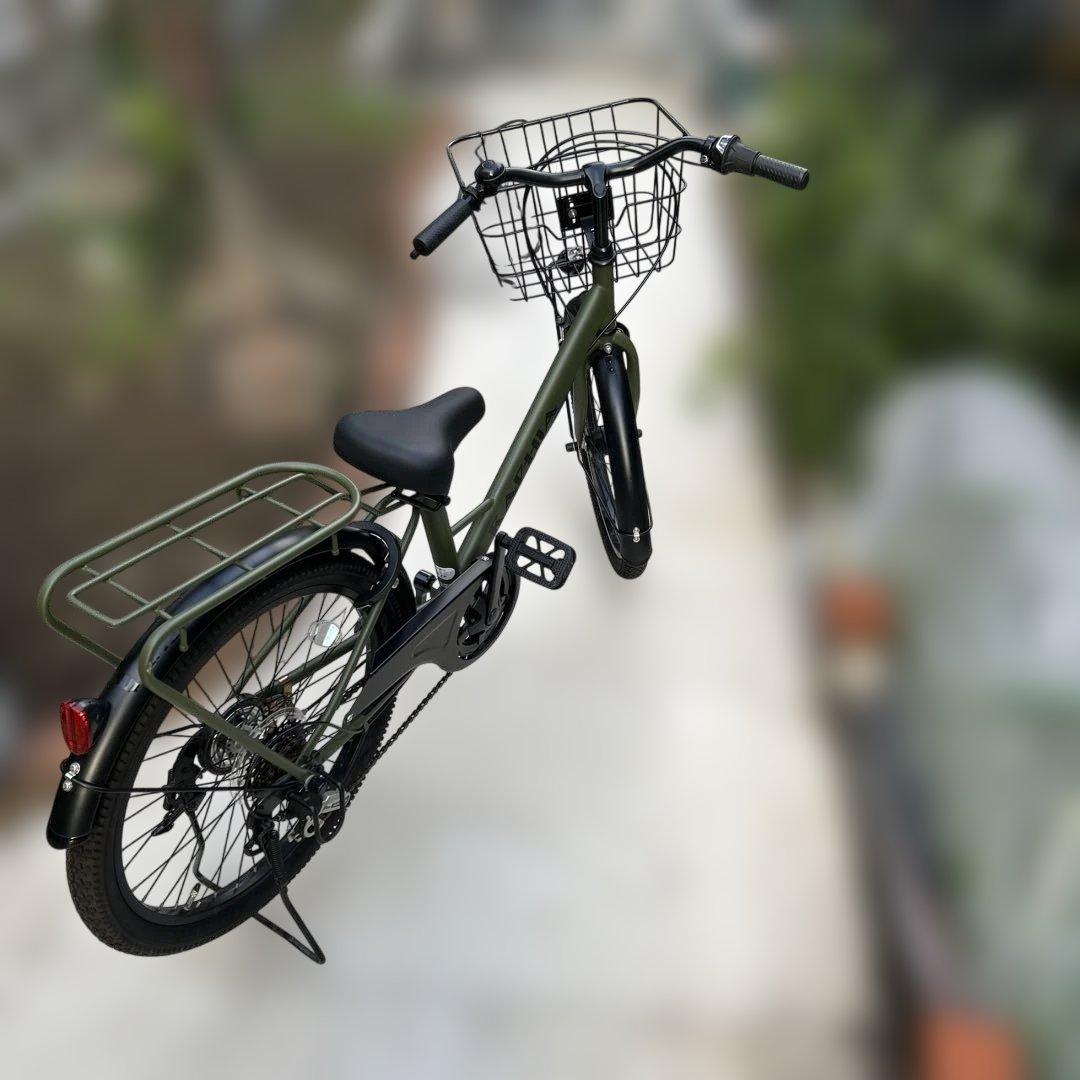 22インチ 子供用自転車 6段変速 LEDダイナモライト