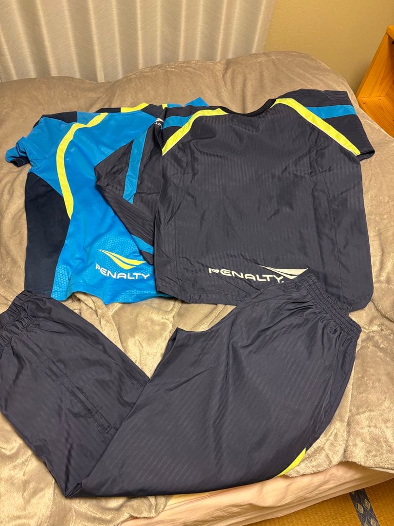 湘南ベルマーレ PENALTY サッカーウェア Mサイズ 青/黒/黄