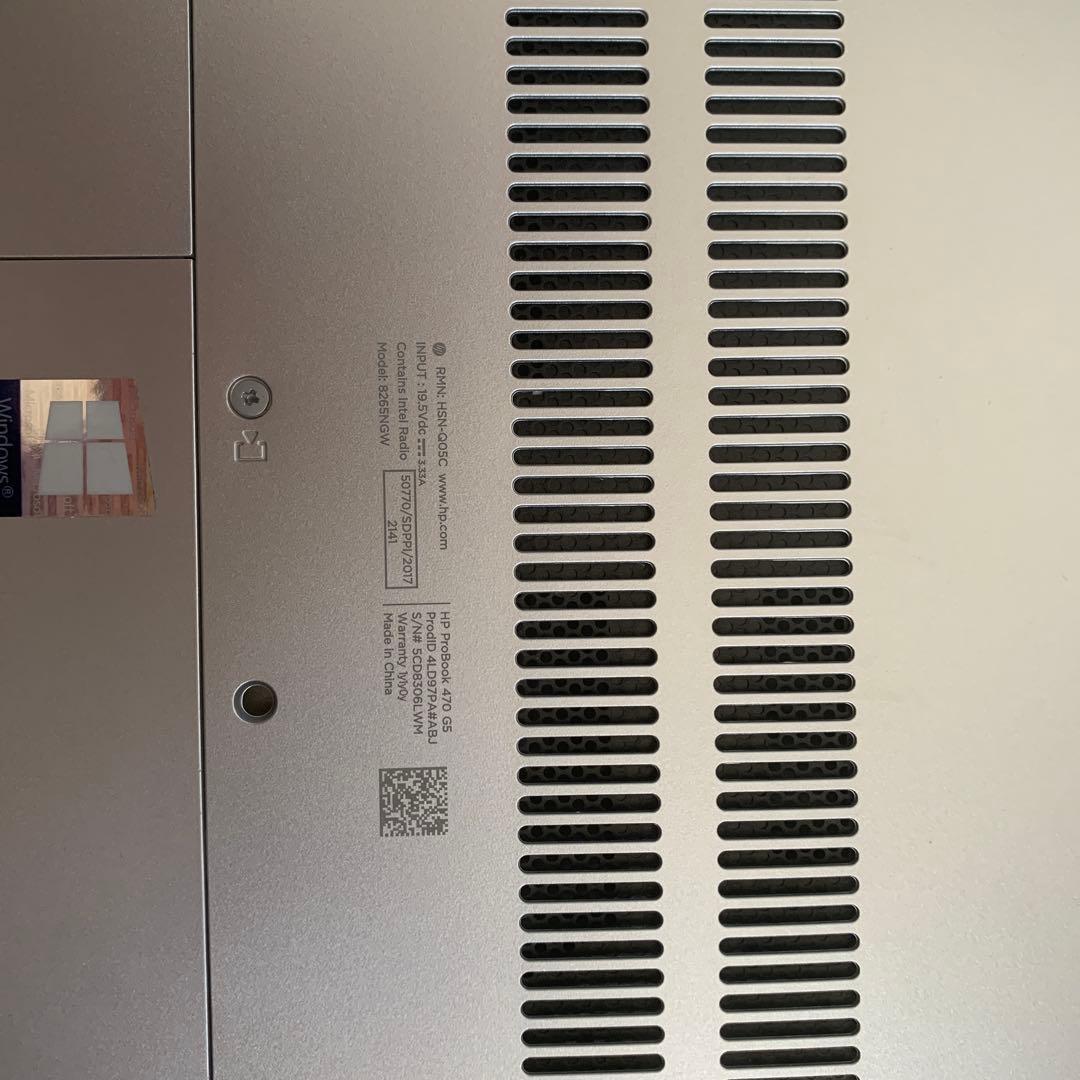 Windowsノート本体 HP ProBook 470 G5 / i3-8130U