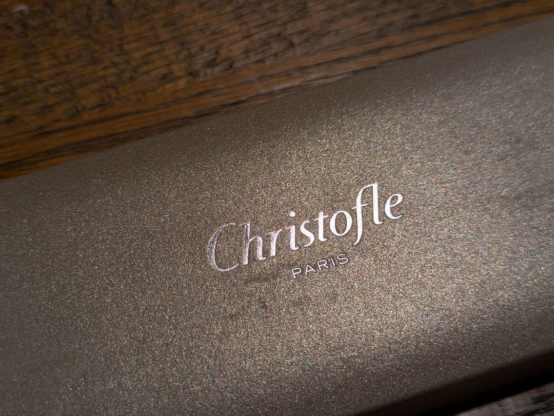 Christofle クリストフル 箸 ペアセット 赤黒