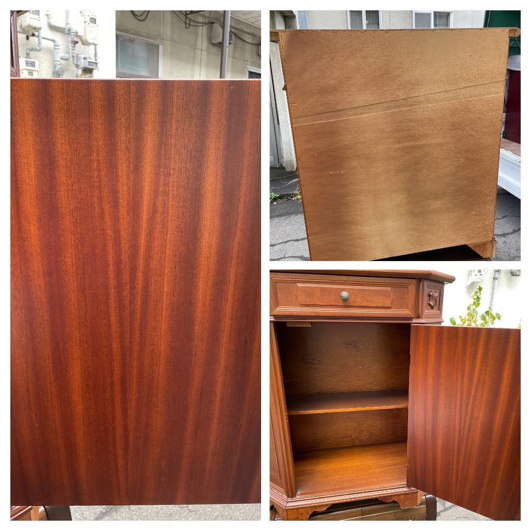 イタリア製 輸入家具 サイドボード リビングボード 象嵌 アンティーク風