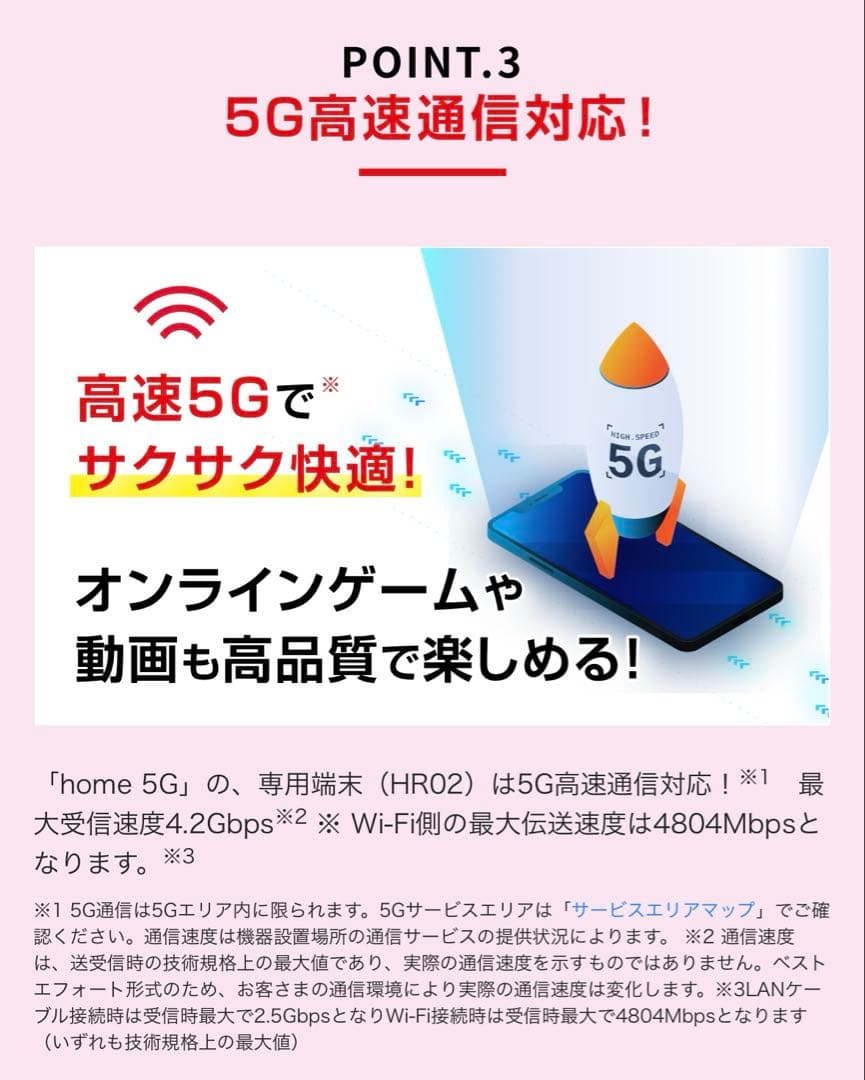 docomo  5G ＨＲ０２ ルーター