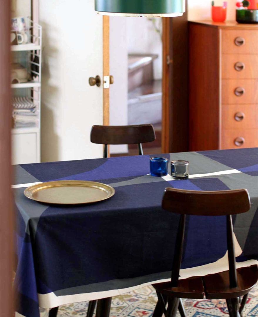 （新品）テーブルクロス　SLOWPE / スロウプ230cm ブルー