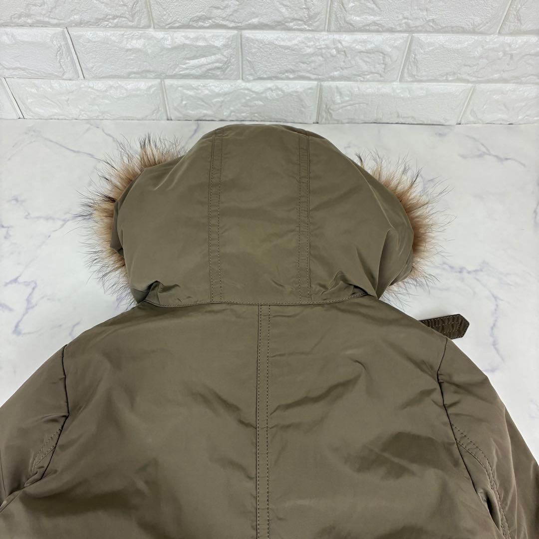 バーバリーブルーレーベル　 モッズコート　ノバチェック裏地　ボアライナー　ファー