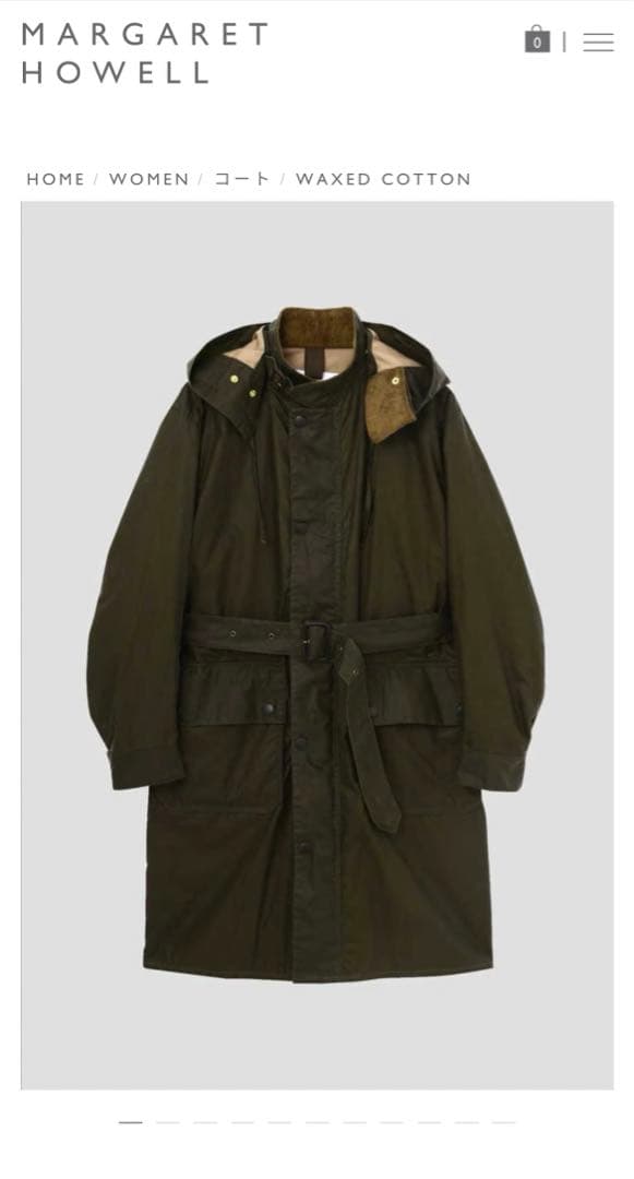 BARBOUR×Margaret Howell WAXED COTTON