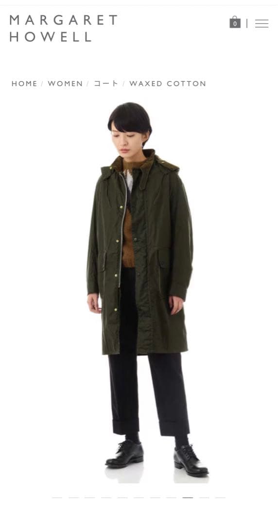 BARBOUR×Margaret Howell WAXED COTTON