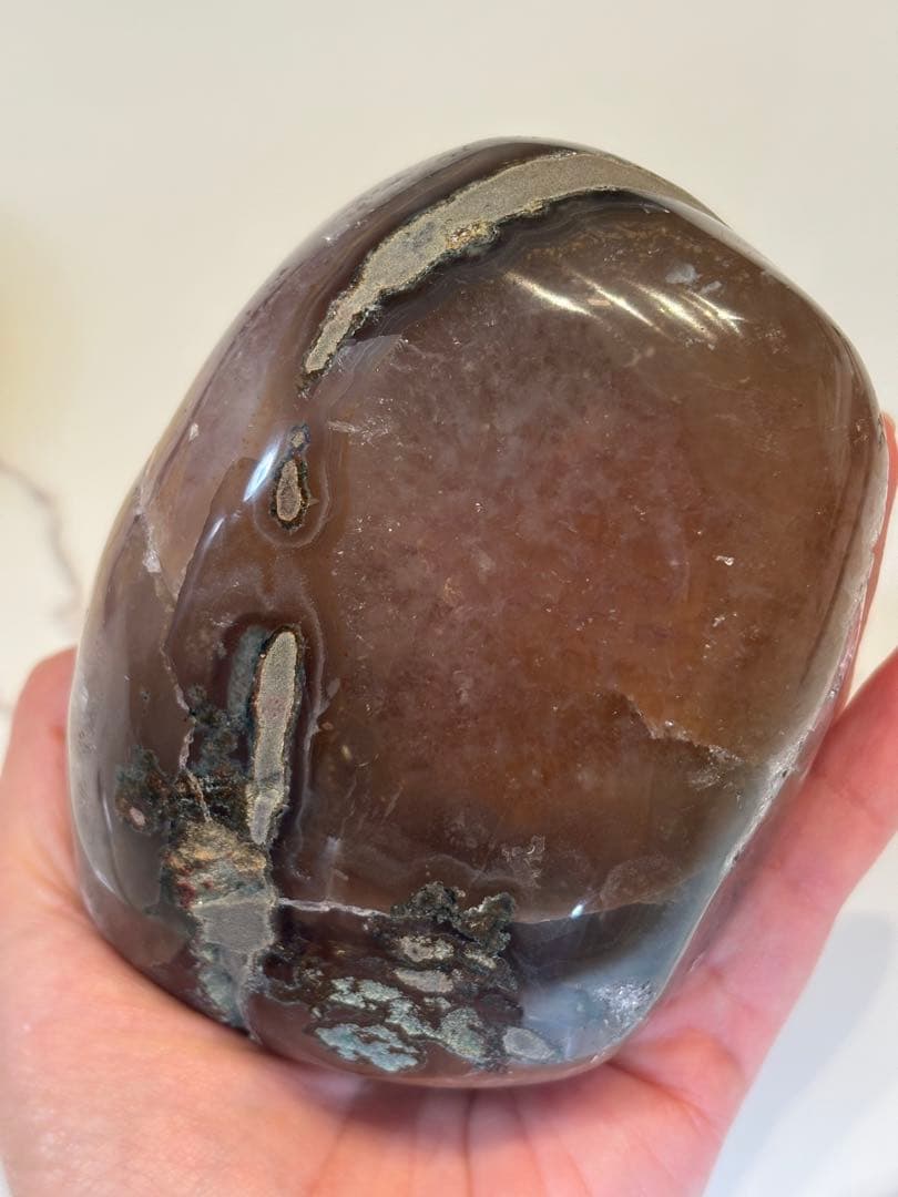 天然水晶　美しい薄ピンク紫色