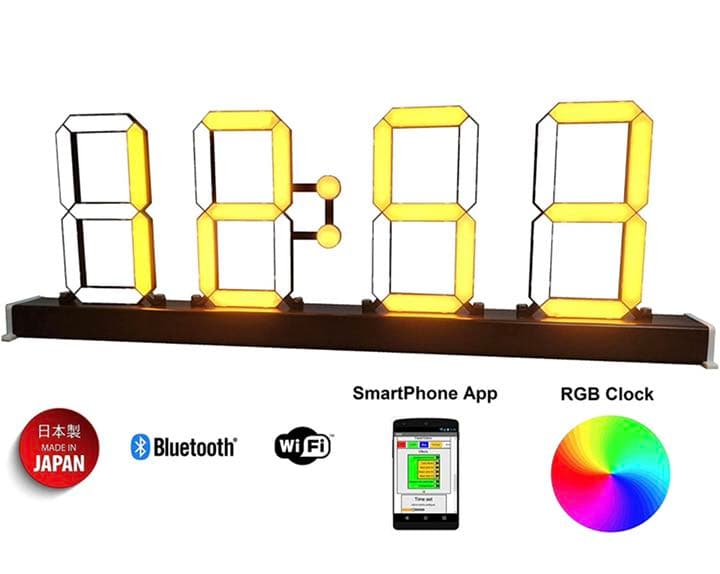 デジタル時計 大きい携帯電話自動BluetoothアプリWIFI 日本製