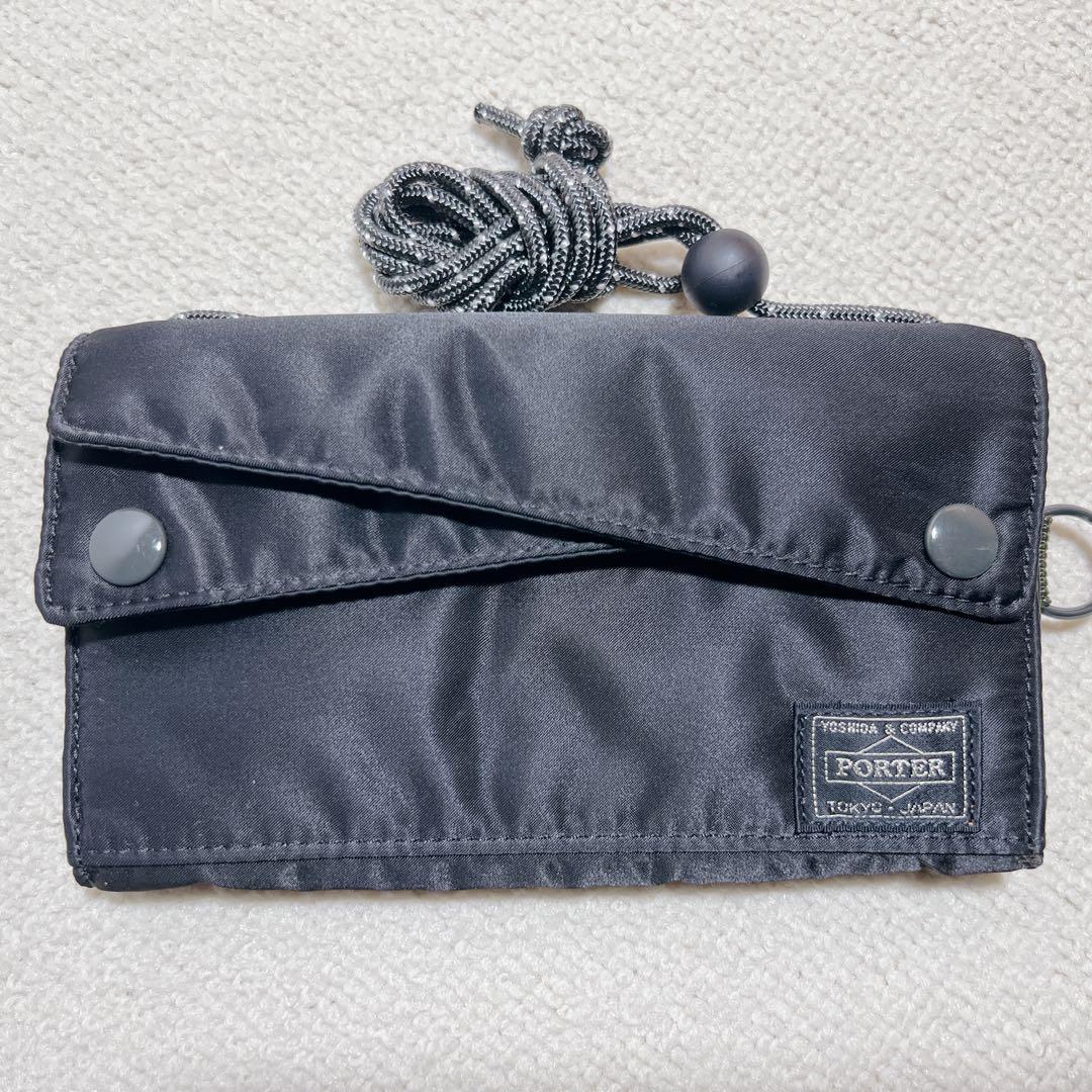 美品PORTER / PX TANKER SLING PURSE (L)ブラック