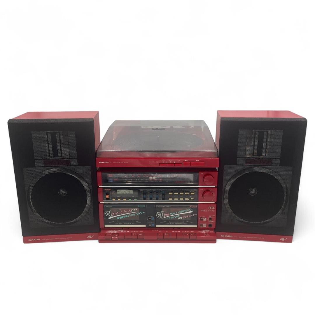 【動作確認済】SHARP ステレオミュージックシステム /SR-TV８