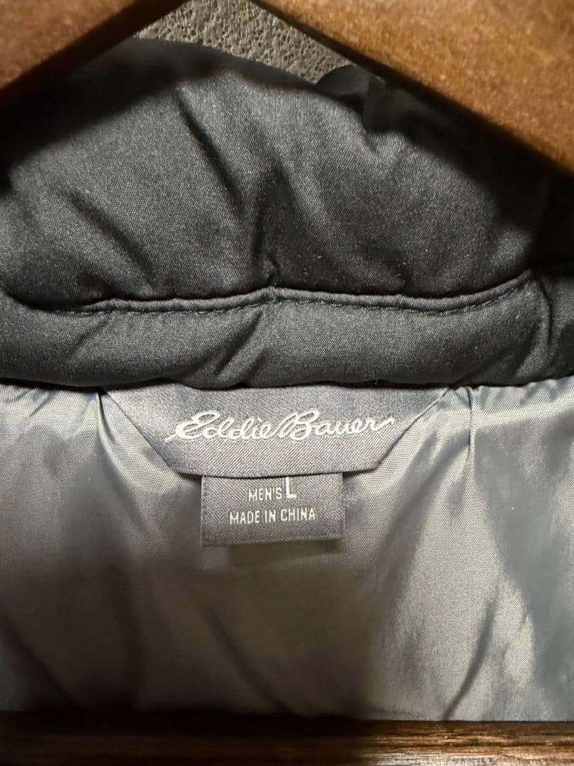 （冬物セール）Eddie Bauer エディーバウアー　ダウンジャケット　黒 L