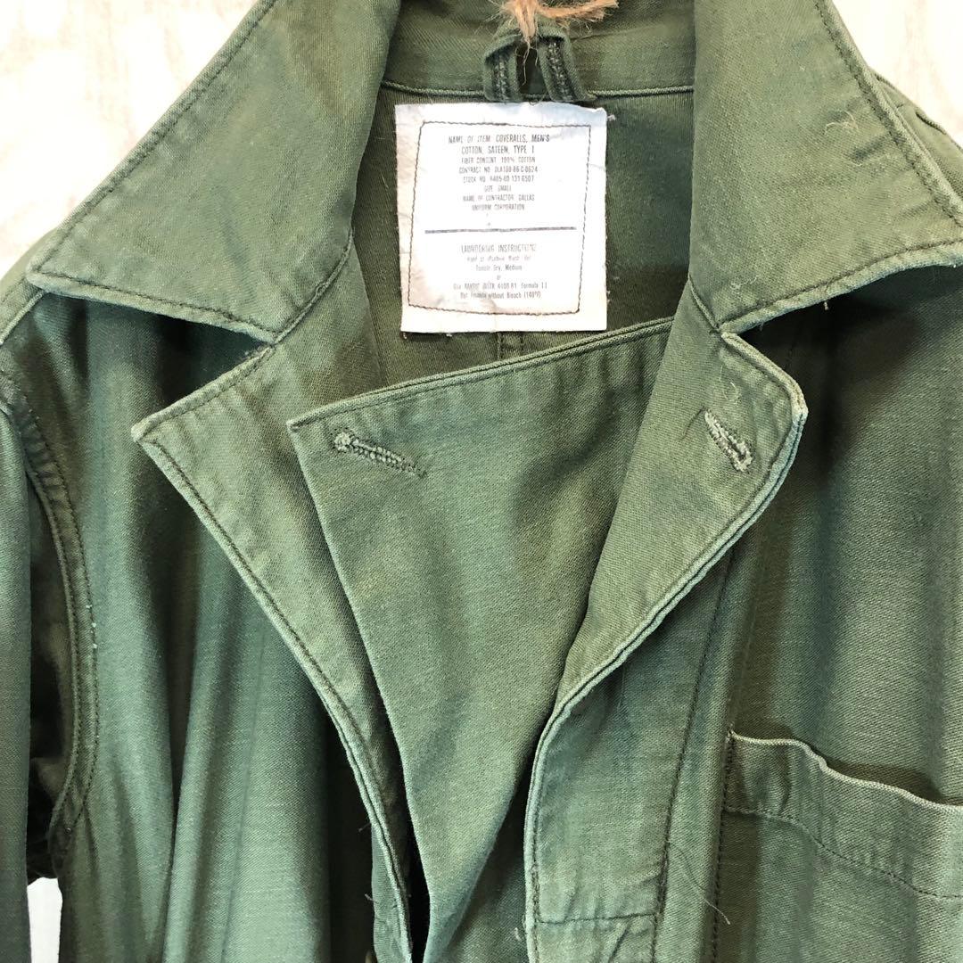 70s-80s US ARMY COVERALLS カバーオール つなぎ　R