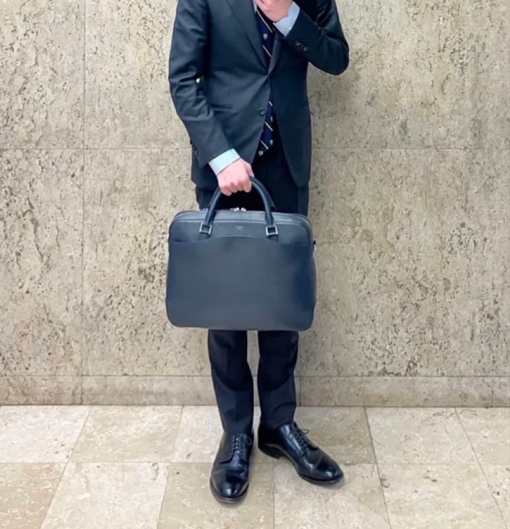 Pelle Morbida ブラック ビジネスバッグ PMO-CA201