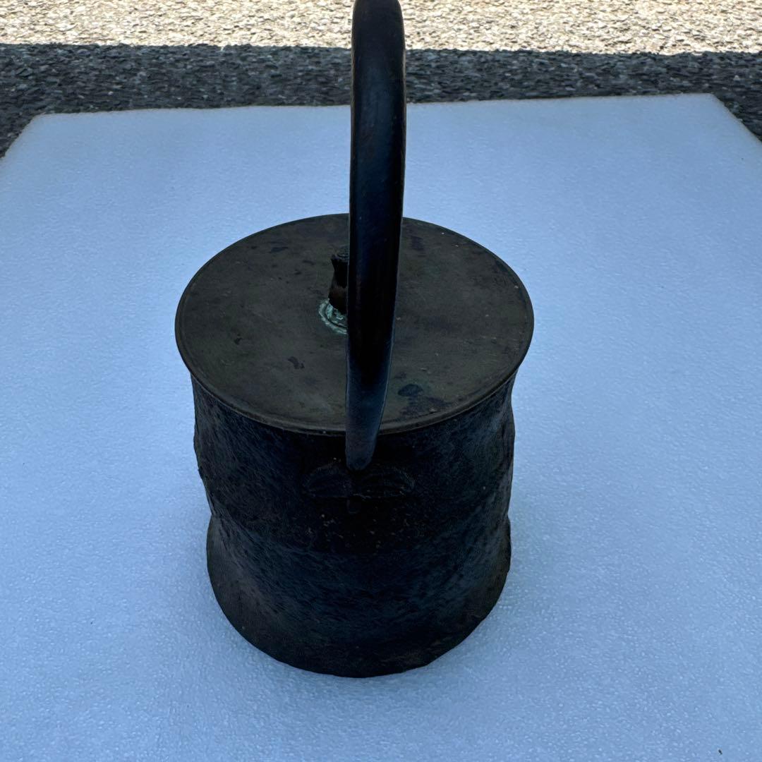 鉄製 円筒形 鉄瓶