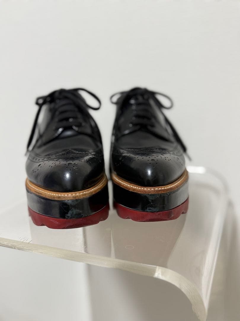 PRADA 厚底　ブラックオックスフォードシューズ 37.5⭐︎箱無し⭐︎