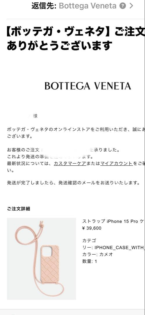ボッテガヴェネタiPhone15proケース