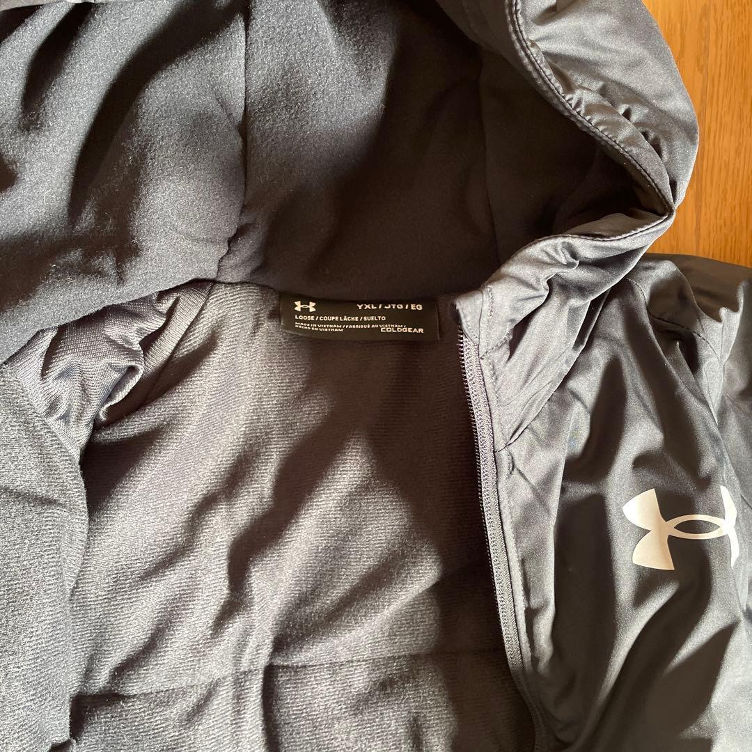 Under Armour ボーイズトレーニングベンチコート YXL ブラック