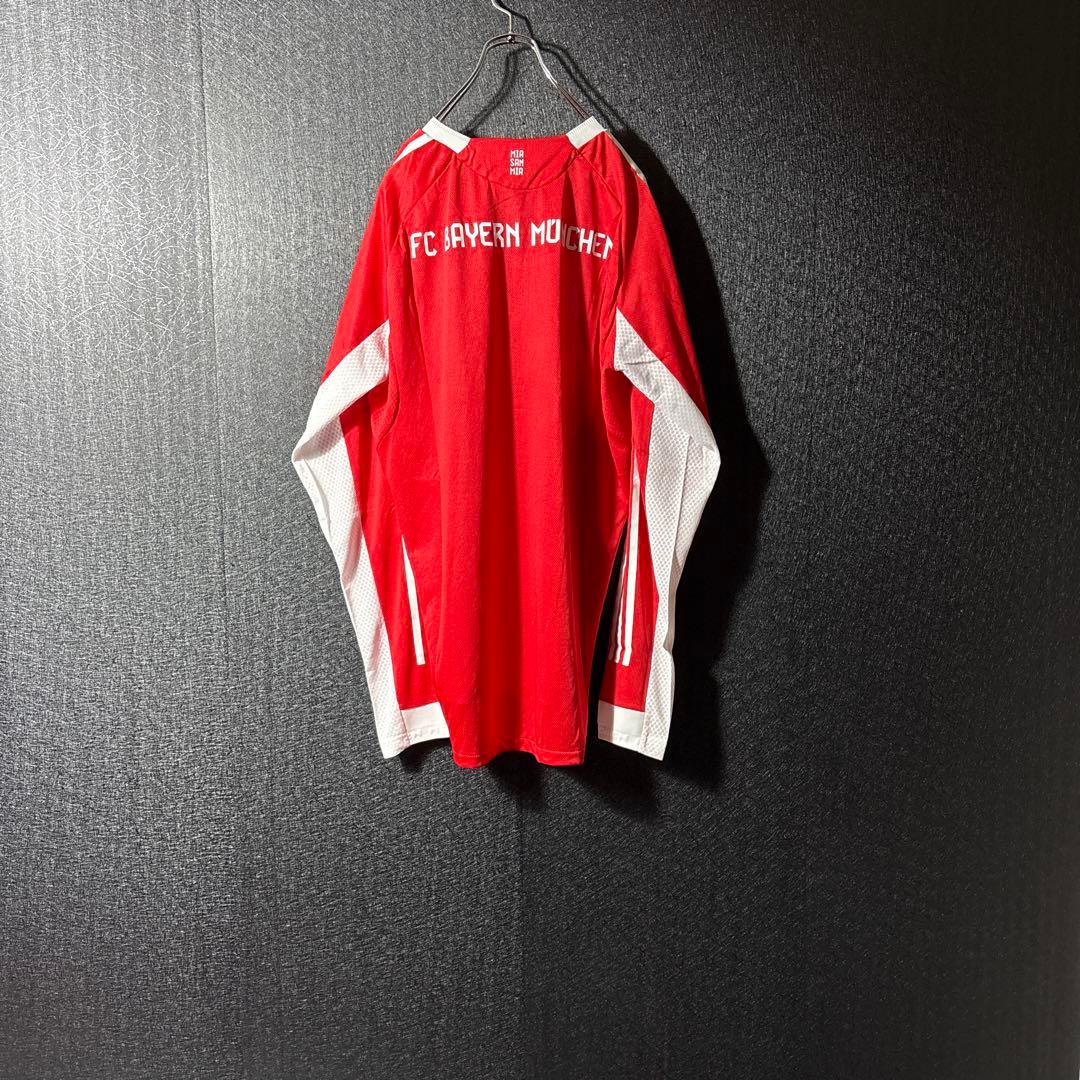 【★バイエルン】 adidas サッカー 最新 ユニフォーム 長袖 赤 2XL