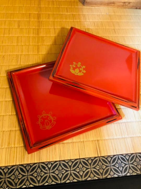 根来塗　重箱　本堅地蝋色塗　五段　蔵出し