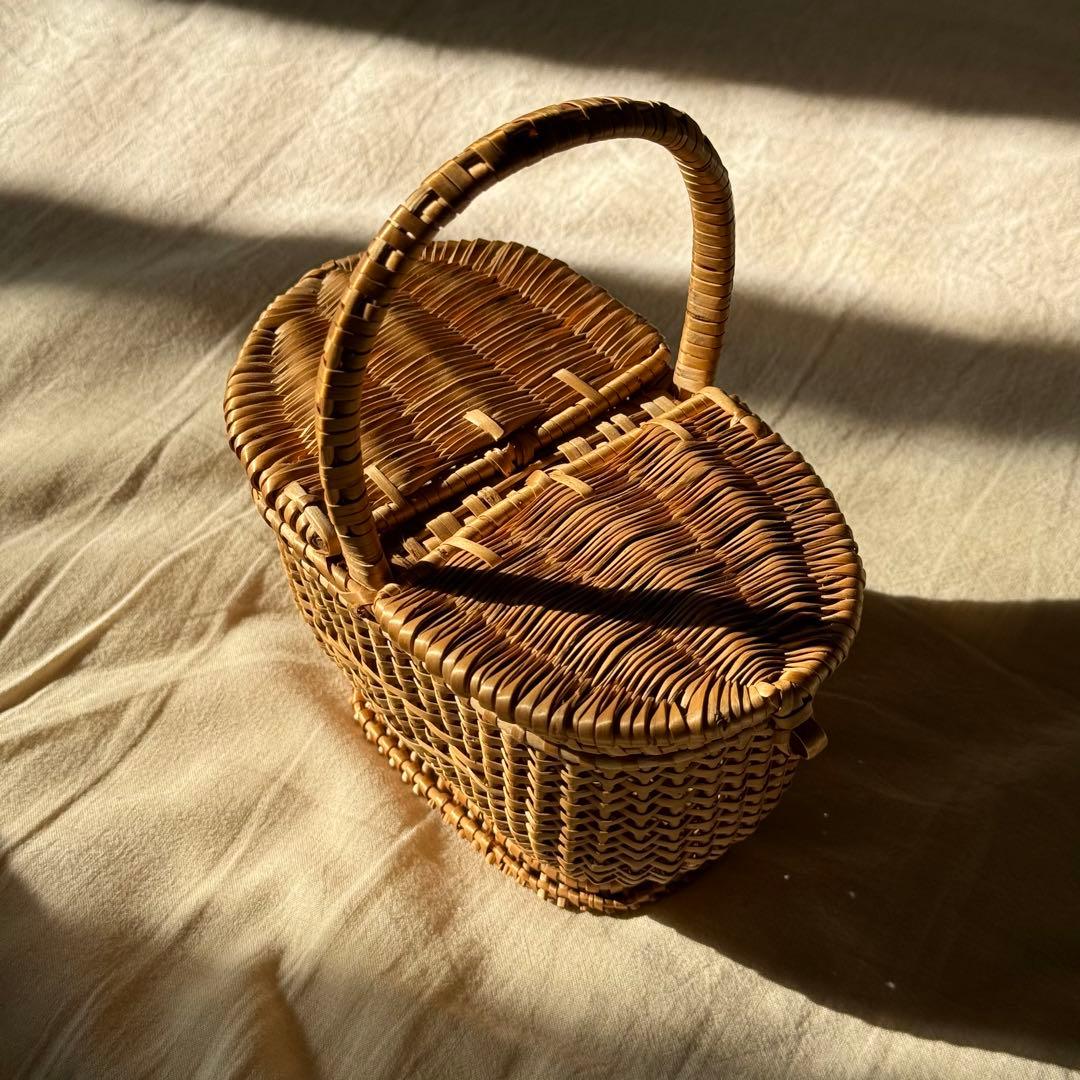 ドールパニエ ミニ籠 人形用バスケット フランスアンティーク
