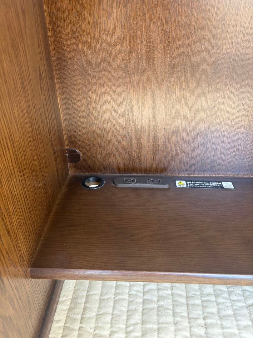 Karimoku カリモク 書斎机 デスク 片袖机 勉強机 木製 ブラウン