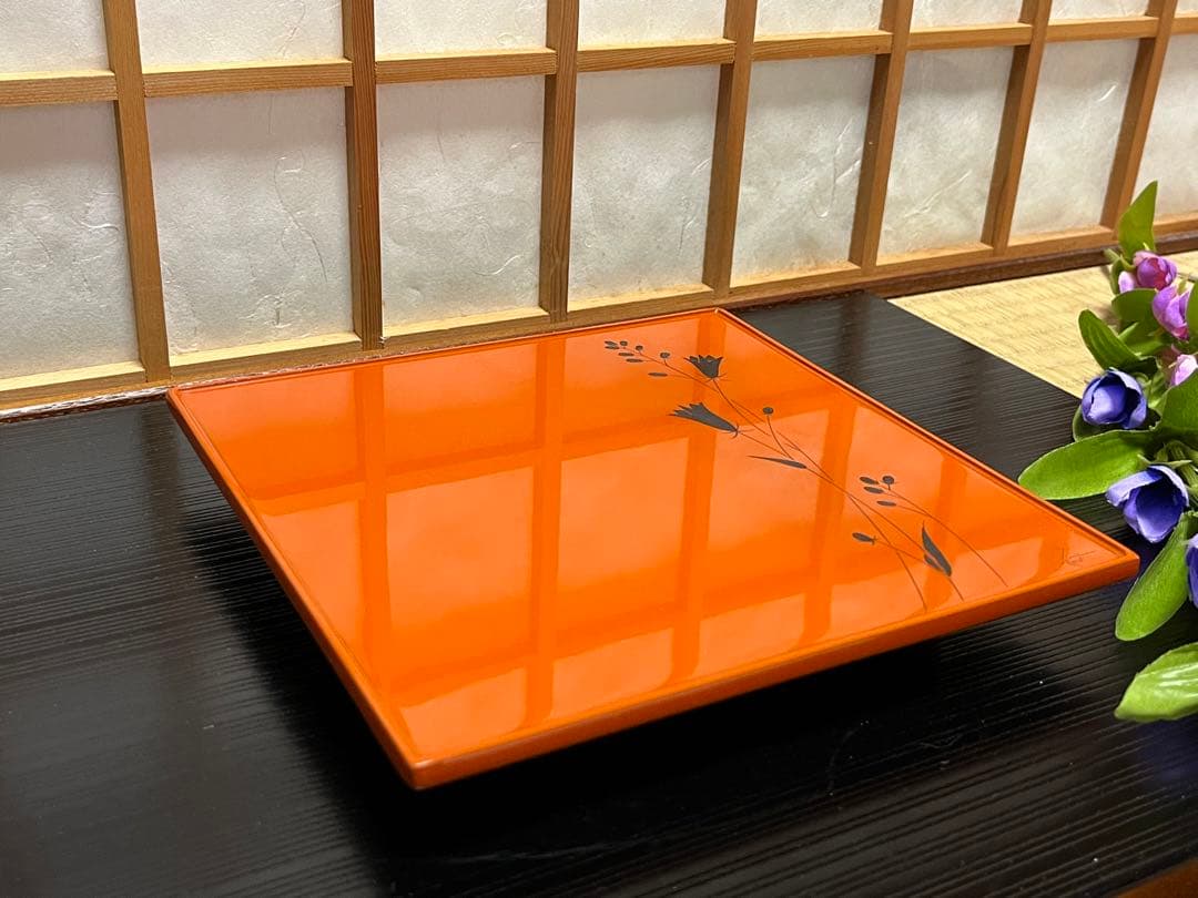 (ト26) 輪島塗 口取 5客 [加治武] 漆工芸 朱塗り 茶道具 お正月 お祝