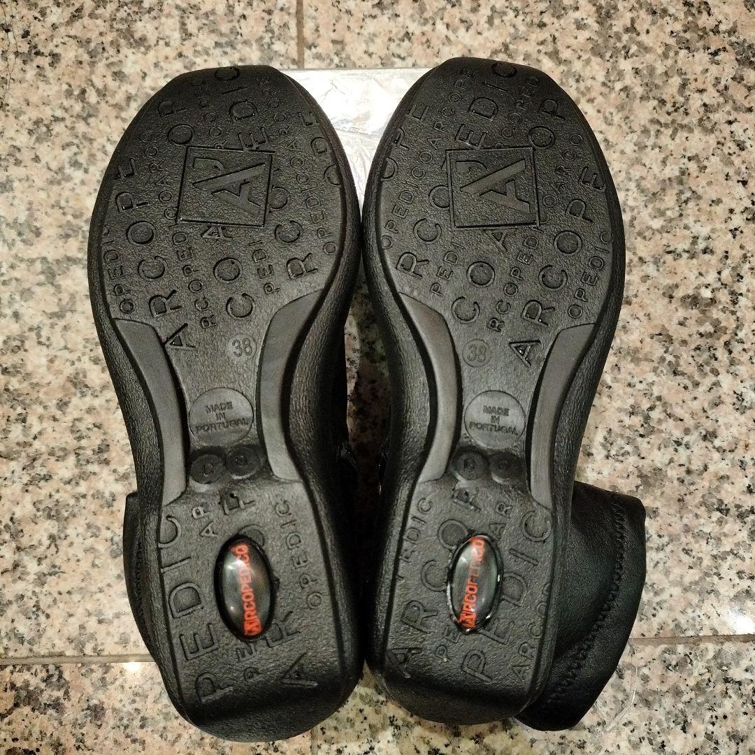 【ARCOPEDICO】【38 24.5cm】ストレッチブーツ 【ブラック】