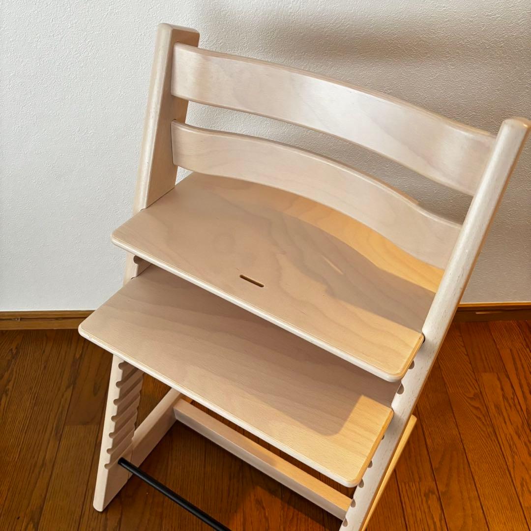 ストッケ　トリップ トラップ　ホワイトウォッシュ　ベビーチェア　S/N.7
