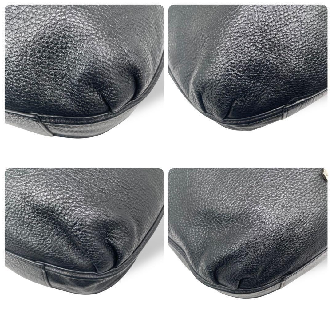 美品 4789 COACH コーチ ショルダーバッグ レザー ブラック