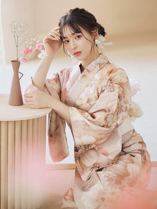 sugerくすみピンクスウィート浴衣　2点セット 新品未使用　定価16,480円