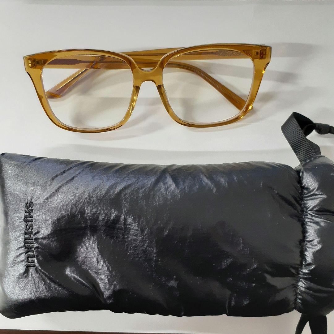 【SHISHIKUI】square eye / clear brown