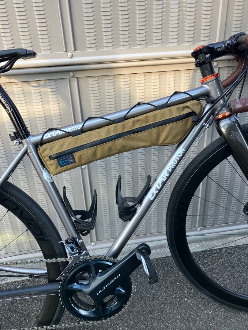 ハンドメイドフレームバッグ　コーデュラ1000 コヨーテ　43.5cm