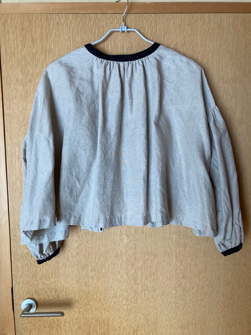 【本日中値下げ】ネストローブ nest Robe リネンショートスモックブラウス