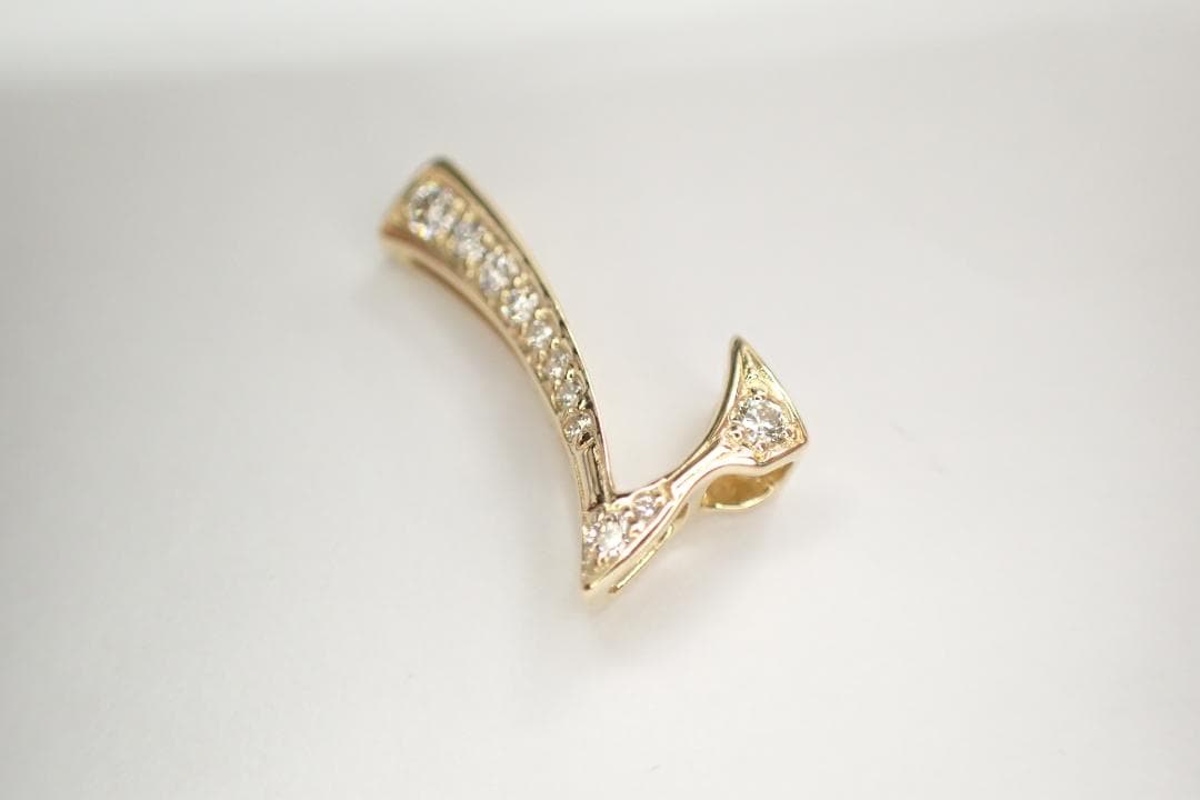 28/美品 ノンブル ゆきざき K18YG ダイヤ ナンバー7 ペンダントトップ