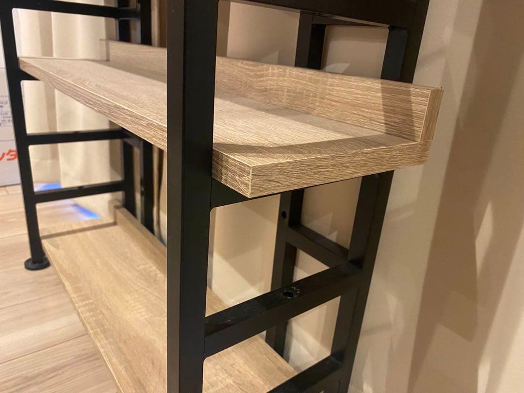 ワイエムワールド　スリムブックシェルフ　オーク　00-242-ok