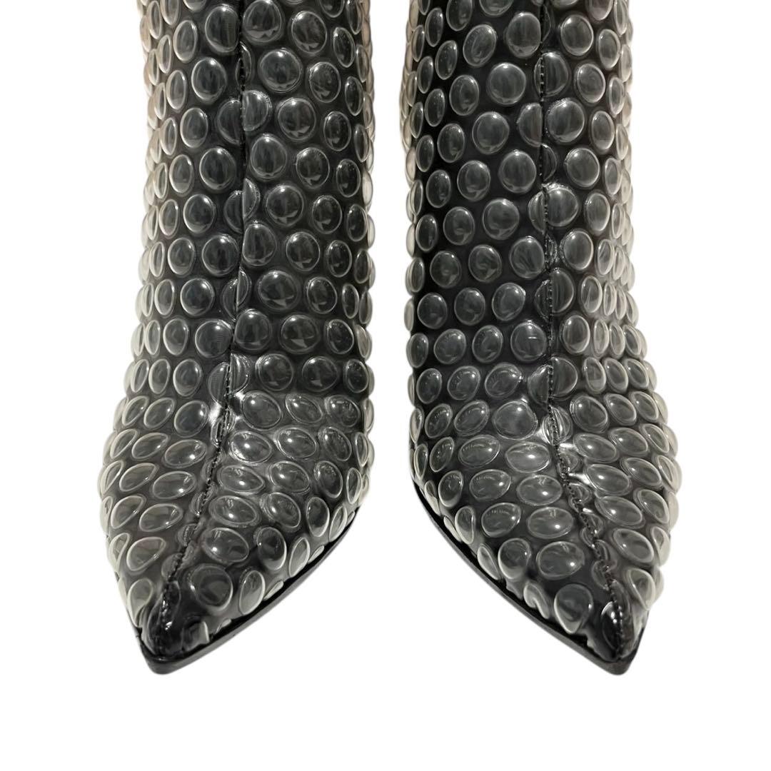 【極美品】◾️MM⑥メゾンマルジェラ◾️緩衝材ブーツ◾️バックジップ◾️レザー◾️ブラック