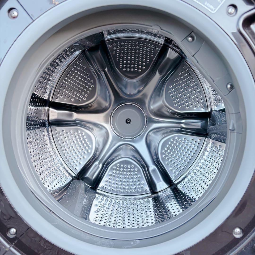 運搬取付無料！大容量！純正日立のホワイト・スマート電気乾燥洗濯機！完動品・超美品