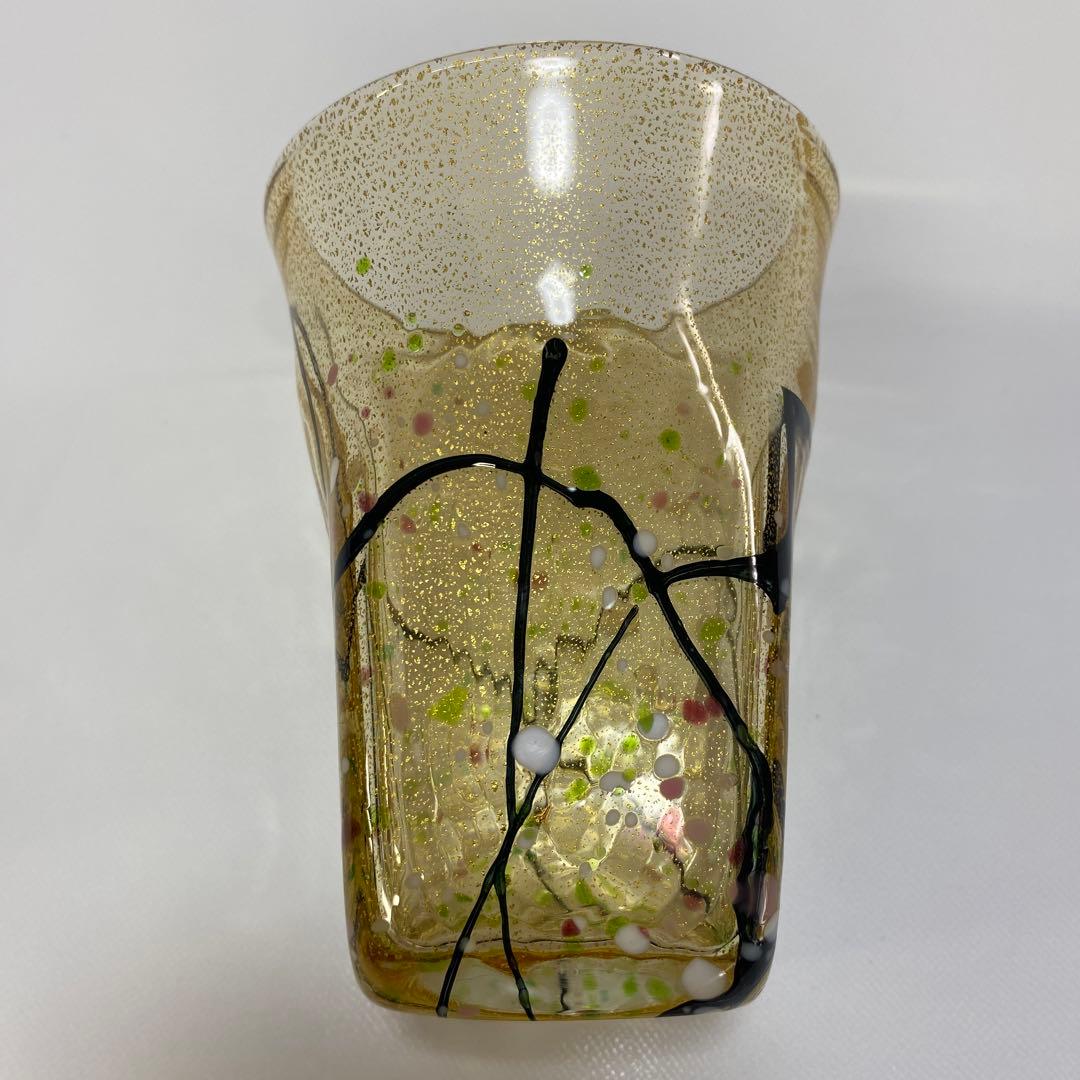 グラスアート　クロキ　黒木国昭　光琳　グラス　タンブラー　1客　金彩　水割り