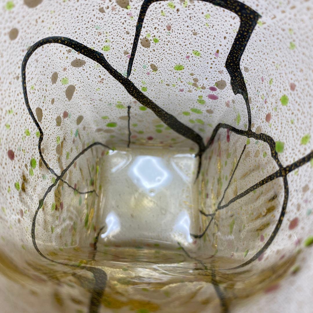 グラスアート　クロキ　黒木国昭　光琳　グラス　タンブラー　1客　金彩　水割り