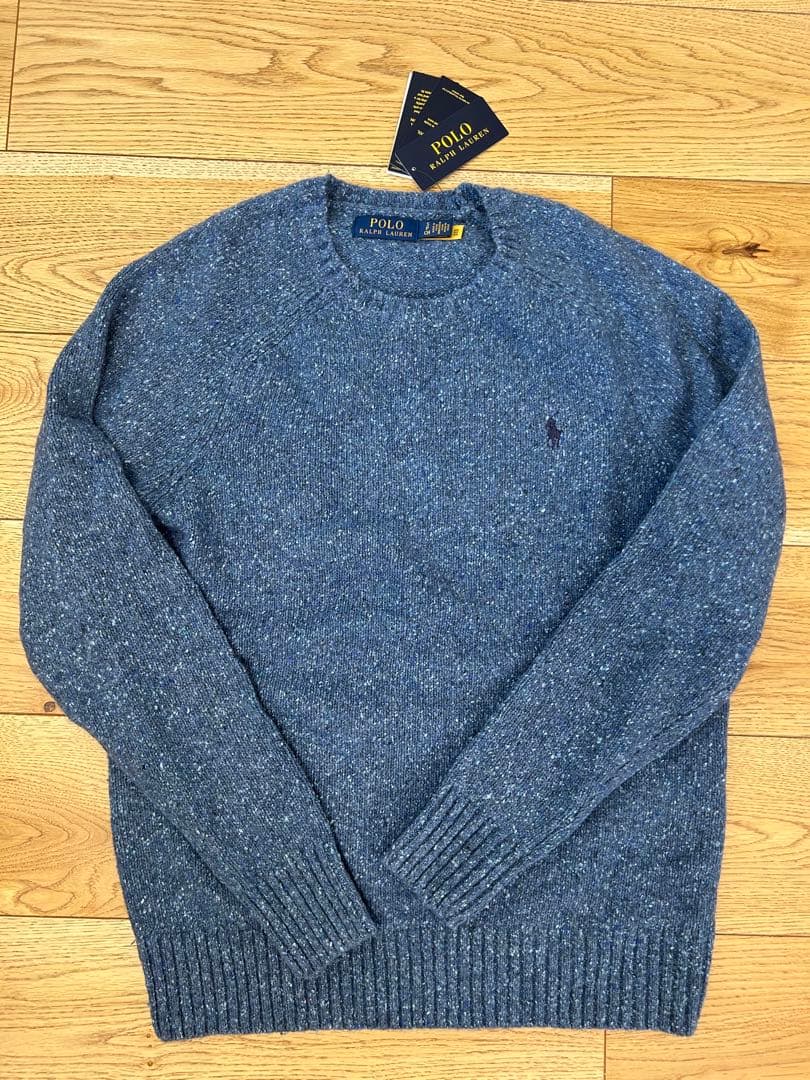 POLO RALPH LAURENスペックルドウールブレンドクルーネックセーター