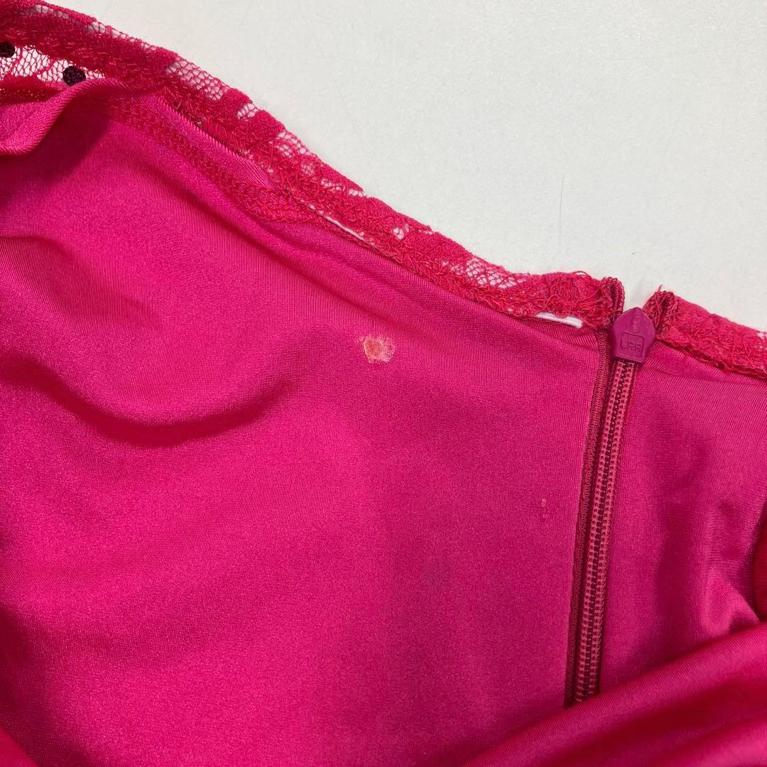 社交ダンス　スタンダードドレス　ボールルームドレス　スパンコール　花柄レース