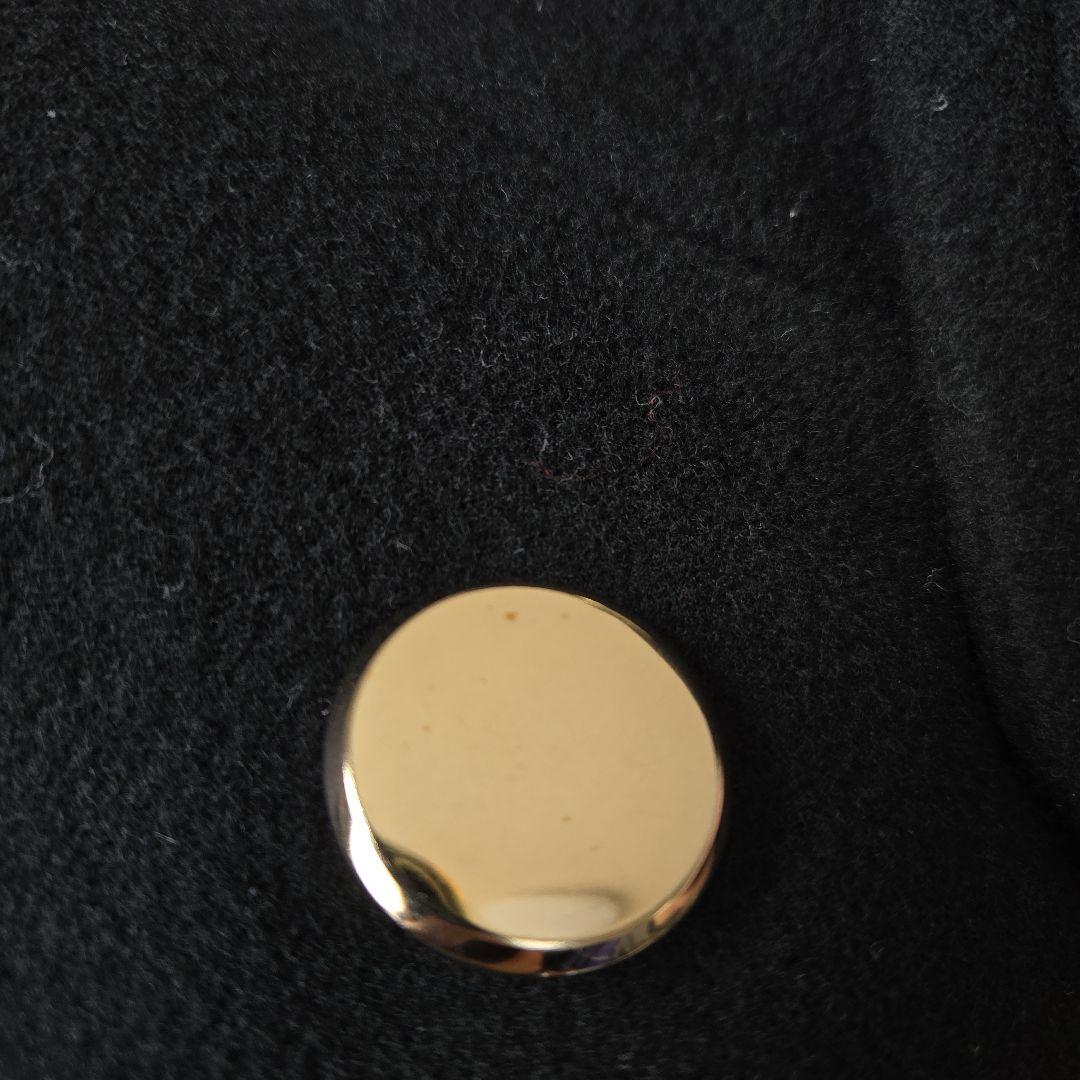 レサージュ SUPER120 ステンカラーショートコート ブラック