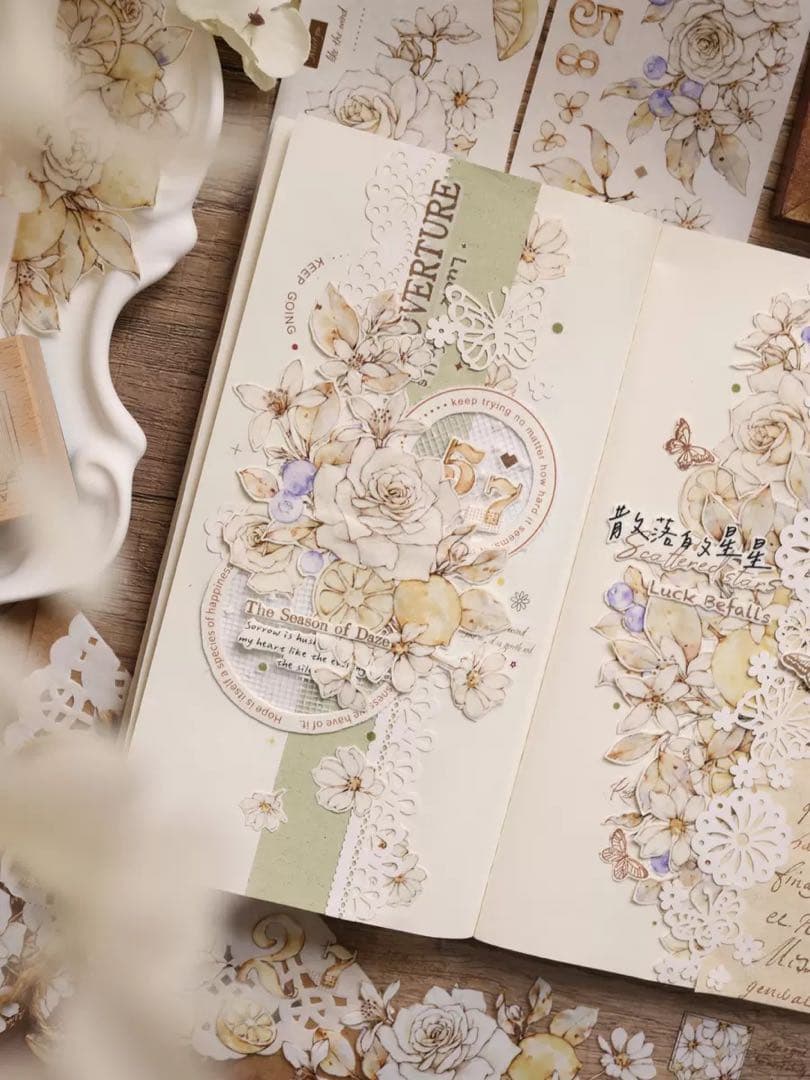 ⭐️SALE⭐️ 小白家文創《午后阳光》海外マスキングテープ　マステ 【2518】