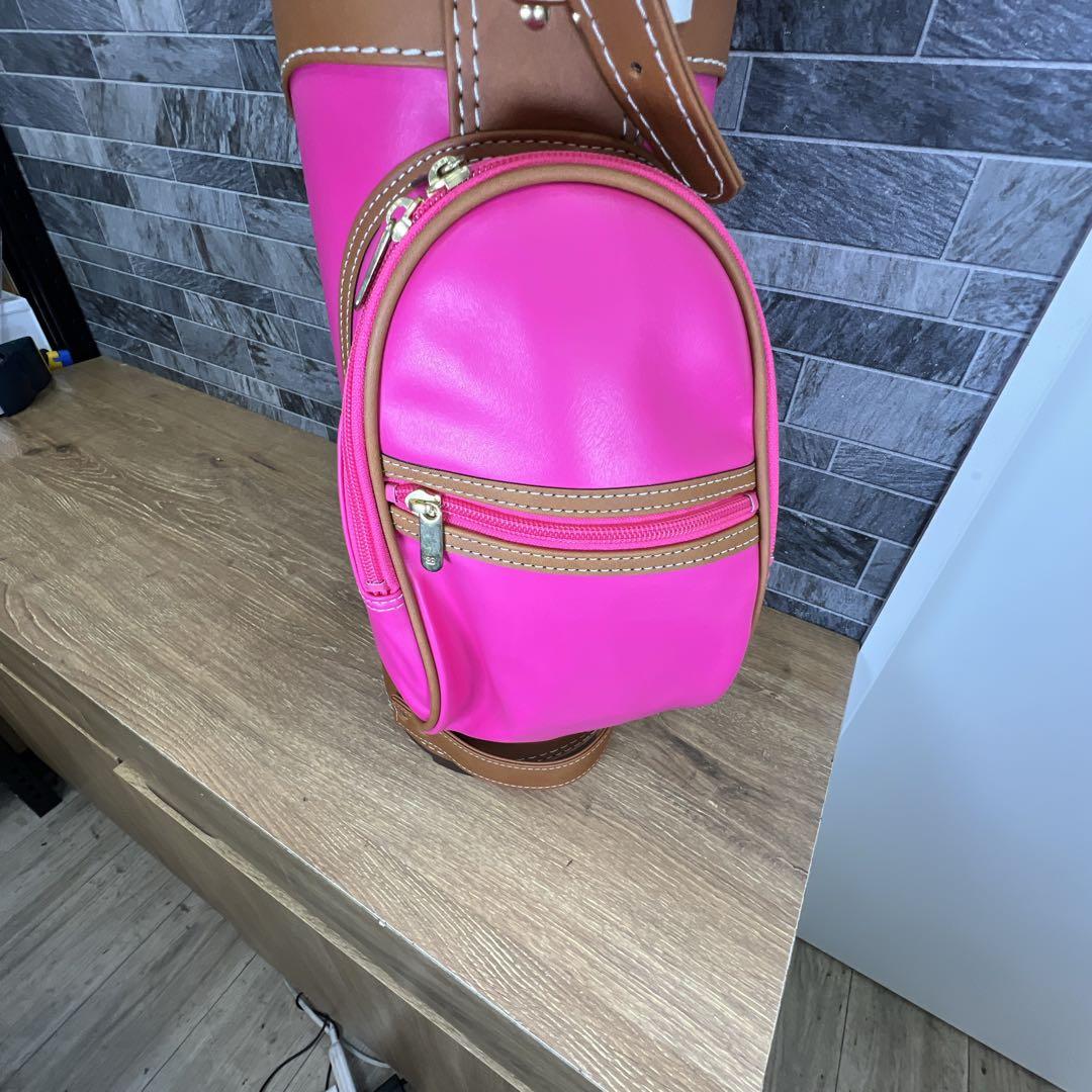 【新品】BALENCIAGA　バレンシアガ　ゴルフバッグ　ピンク　小さめ　計量