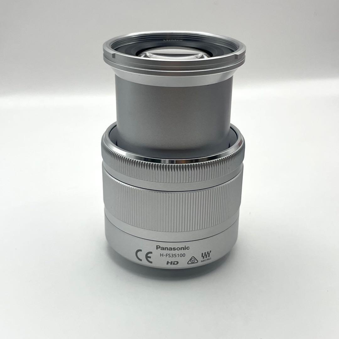 極美品 パナソニック LUMIX ズームレンズ H-FS35100 シルバー