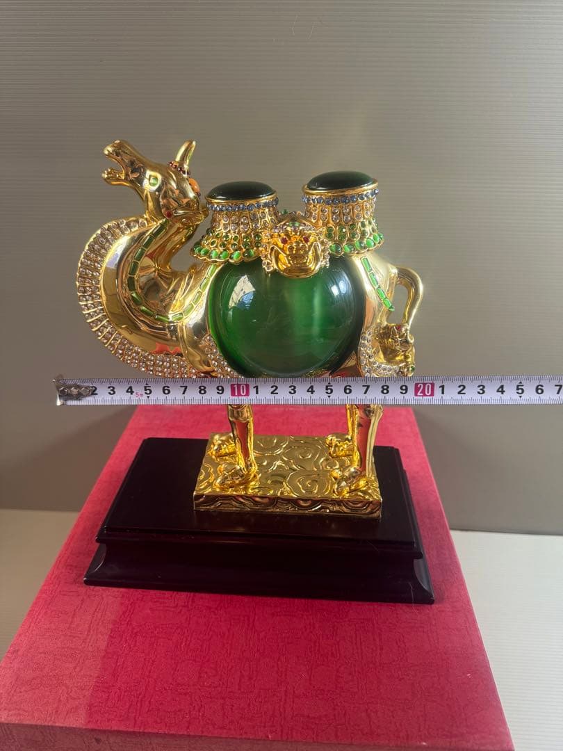 1542 中国美術 りゅうきんらくだ 流金駱駝 金メッキ ラクダ 奮門開拓　2客